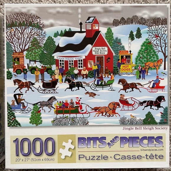 Snowy Winter Scene Puzzle Set - 1000 Pieces by Bits & Pieces - Picture 3 of 5